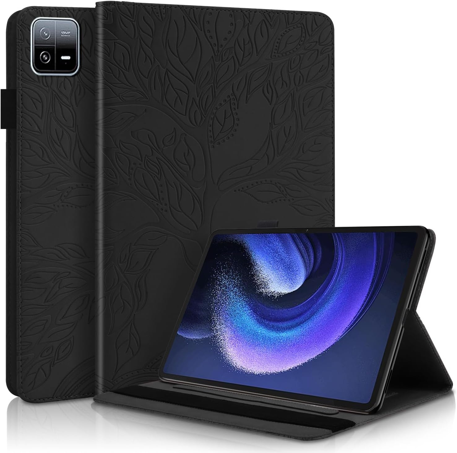 Beschermhoes Tablet Xiaomi Pad 6/Pro 11" - Zwart, PU-leer met Standaard (44% Korting)
