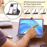 Paarse Tablethoes 360° Draaibaar voor Teclast T50HD/Max/Plus & Odea S11 11 inch - 53% Korting