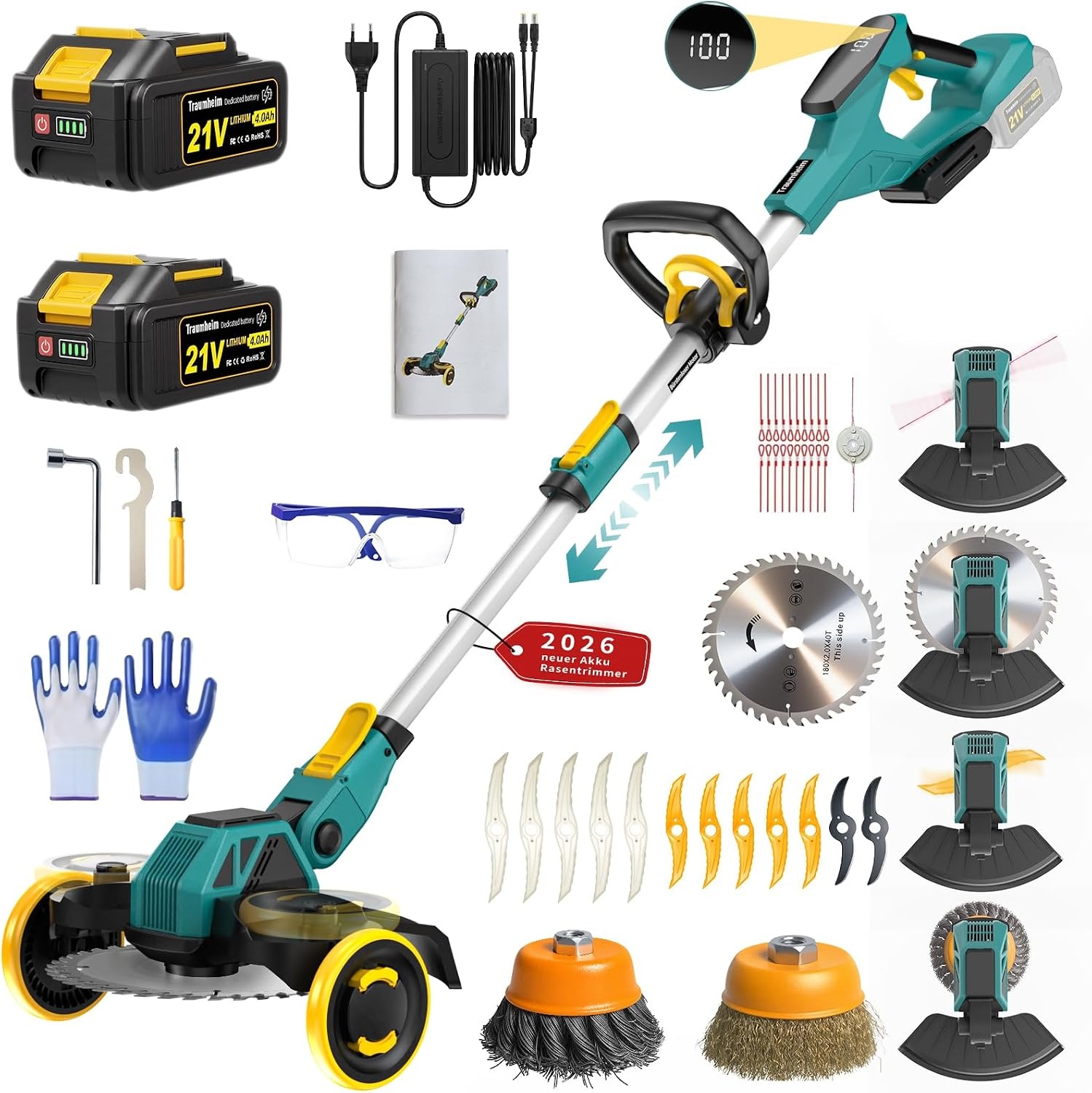 5-in-1 Grastrimmer & Bosmaaier | Makita Compatibel | 34% Korting