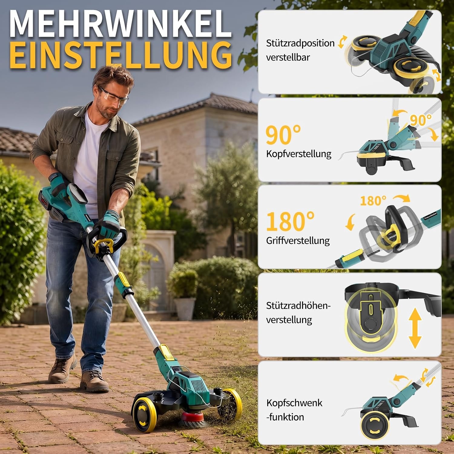 5-in-1 Grastrimmer & Bosmaaier | Makita Compatibel | 34% Korting