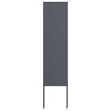 vidaXL Tuindecoratie Paneel Antraciet - 32x140cm, Staal (34% Korting)