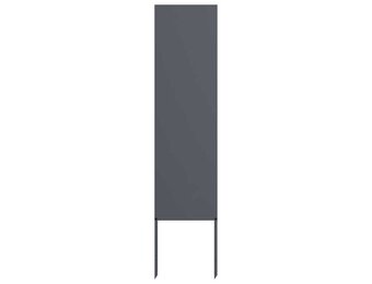 vidaXL Tuindecoratie Paneel Antraciet - 32x140cm, Staal (34% Korting)