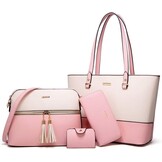 Dames Shopper Schoudertas Set met Portemonnee & Kaarthouder