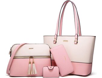 Dames Shopper Schoudertas Set met Portemonnee & Kaarthouder