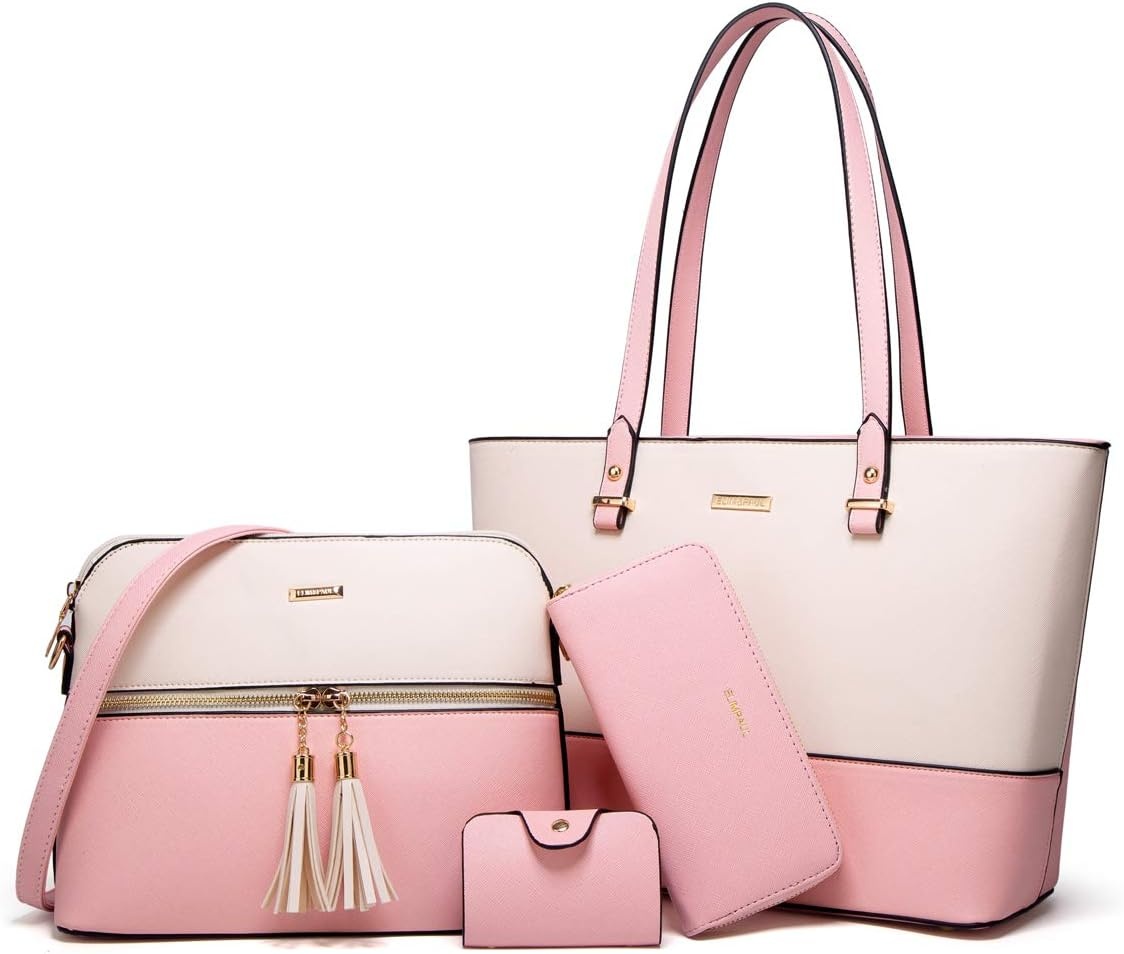 Dames Shopper Schoudertas Set met Portemonnee & Kaarthouder