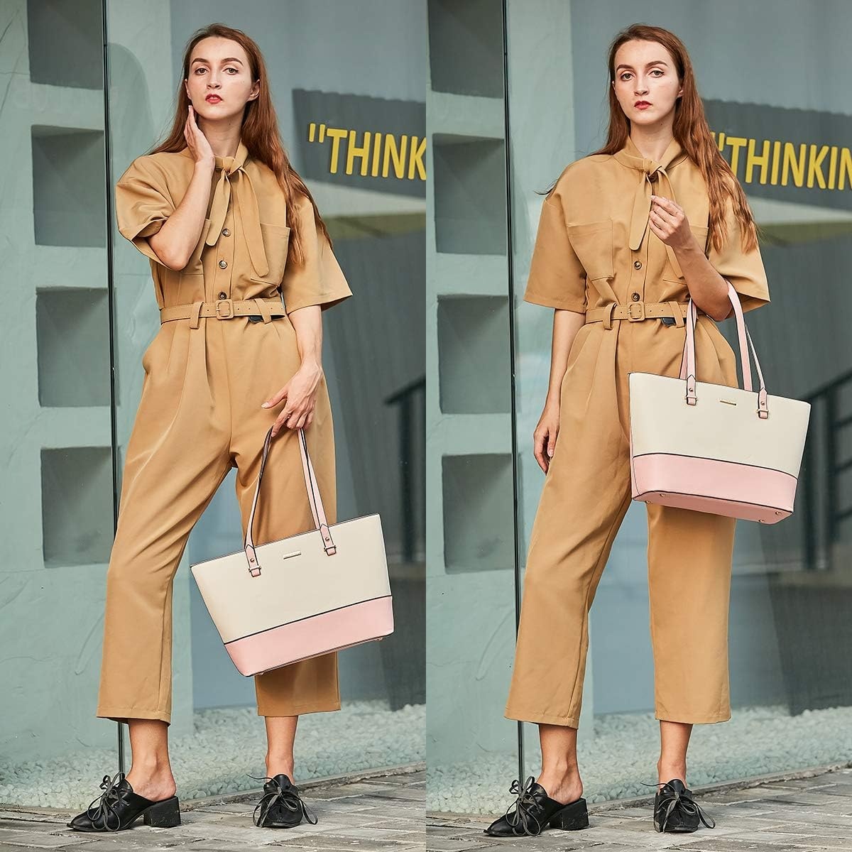 Dames Shopper Schoudertas Set met Portemonnee & Kaarthouder