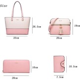 Dames Shopper Schoudertas Set met Portemonnee & Kaarthouder
