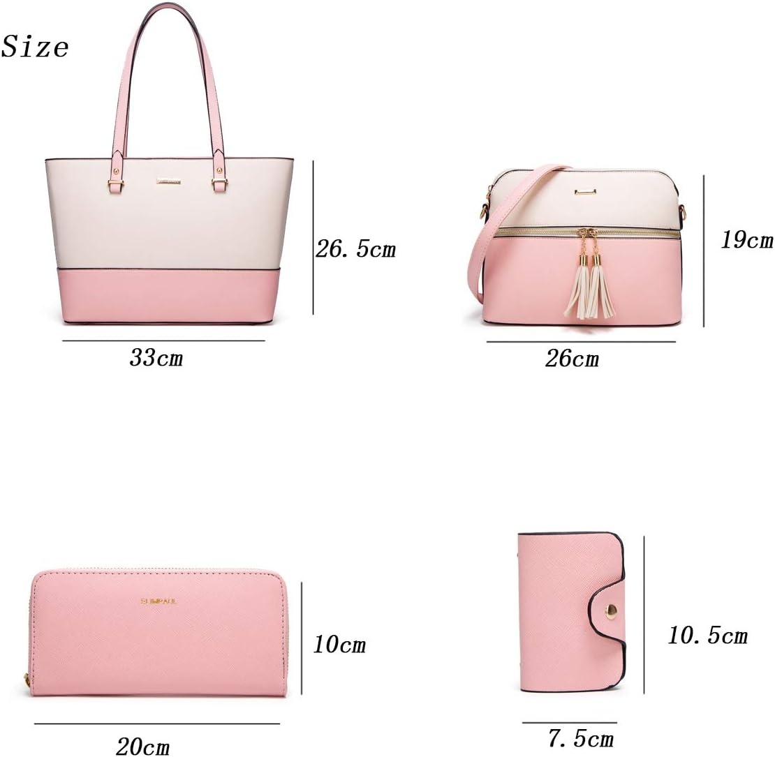 Dames Shopper Schoudertas Set met Portemonnee & Kaarthouder