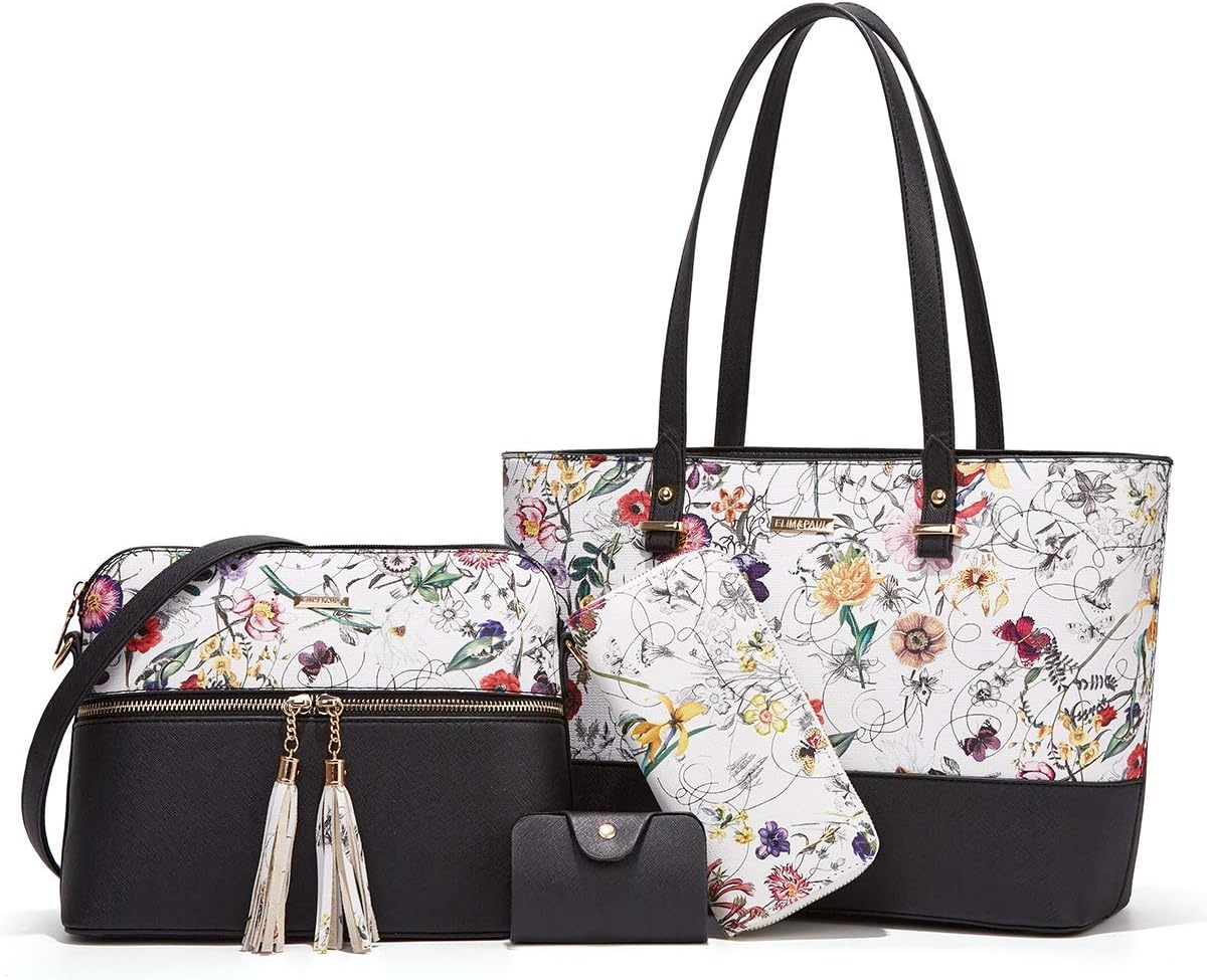 Dames Shopper Schoudertas Set met Portemonnee & Kaarthouder