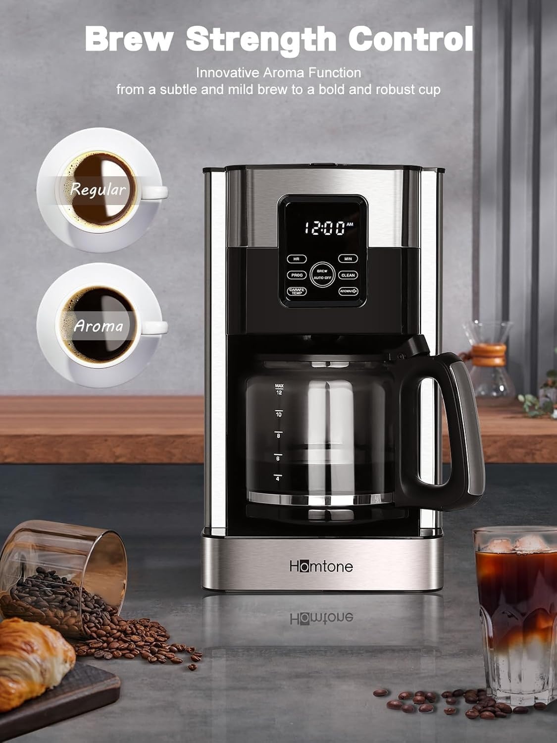 Filterkoffiezetapparaat 1.8L 12 Kopjes RVS - 34% Korting!