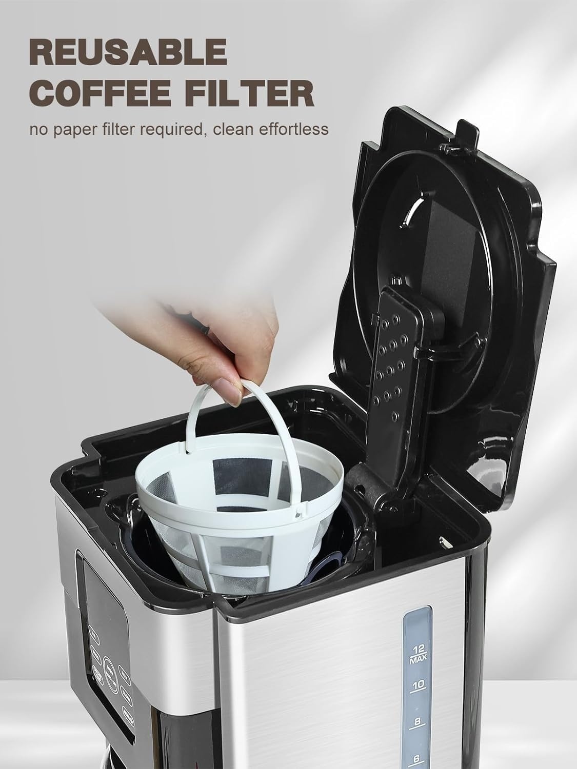 Filterkoffiezetapparaat 1.8L 12 Kopjes RVS - 34% Korting!