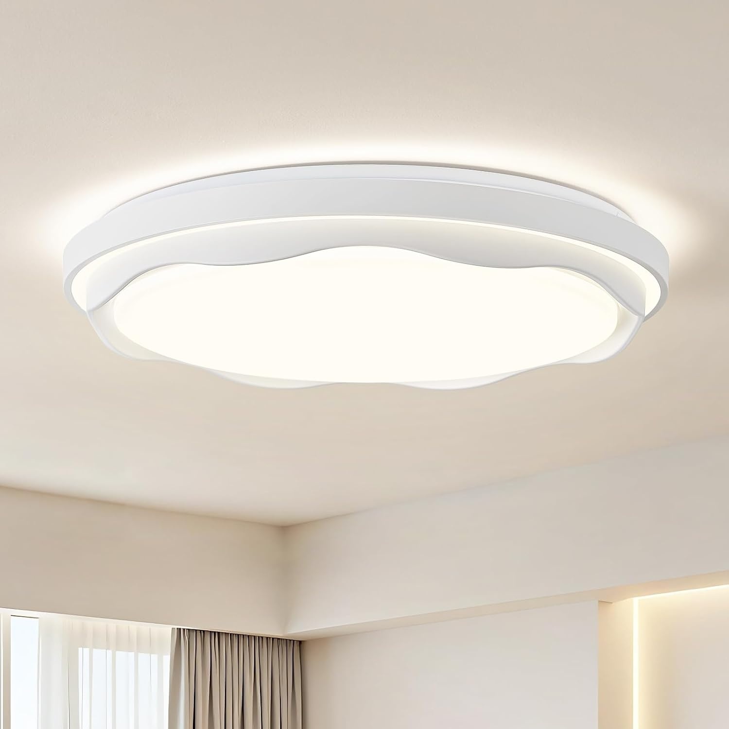 Moderne LED Plafondlamp Wit Ø49cm 4000K - 36% Korting
