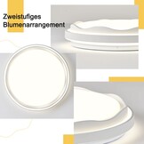 Moderne LED Plafondlamp Wit Ø49cm 4000K - 36% Korting