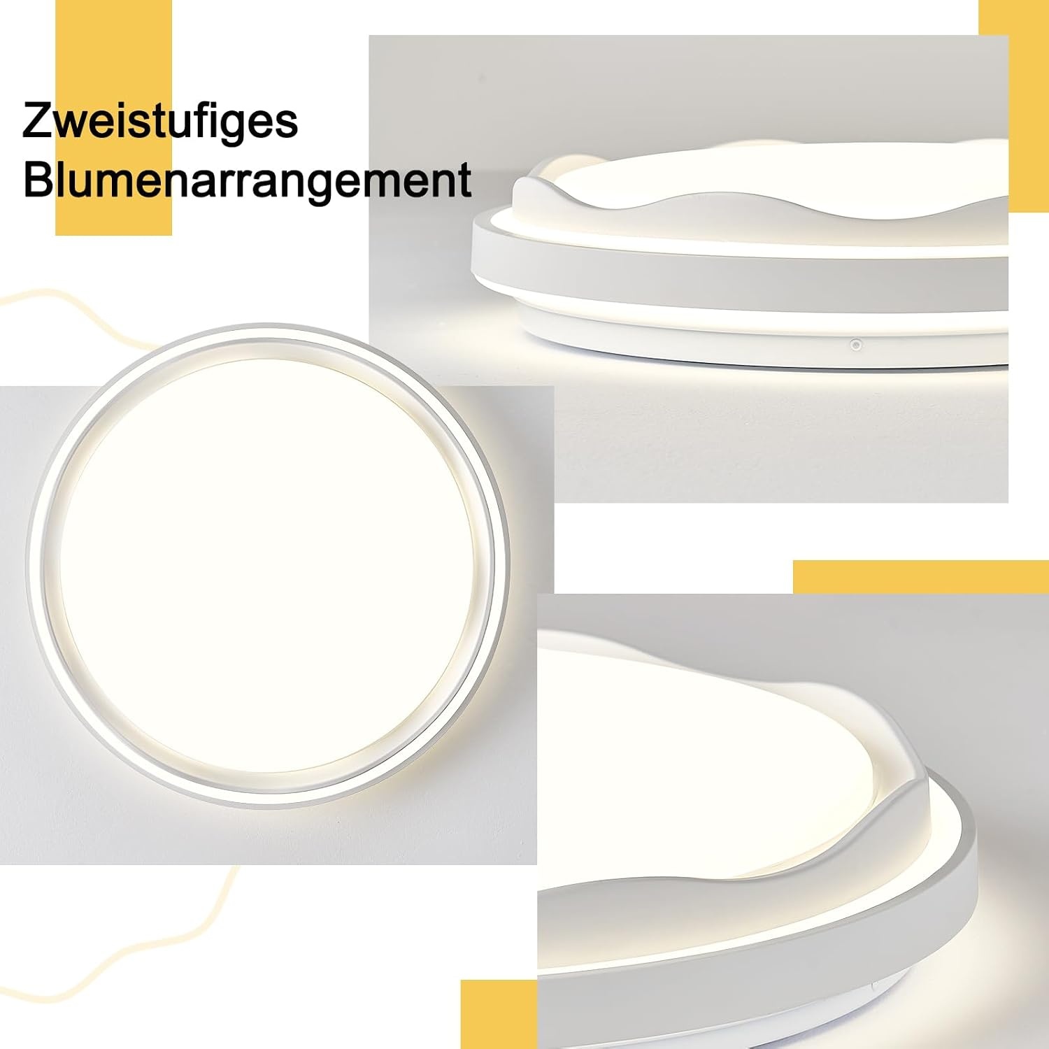 Moderne LED Plafondlamp Wit Ø49cm 4000K - 36% Korting