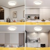 Moderne LED Plafondlamp Wit Ø49cm 4000K - 36% Korting