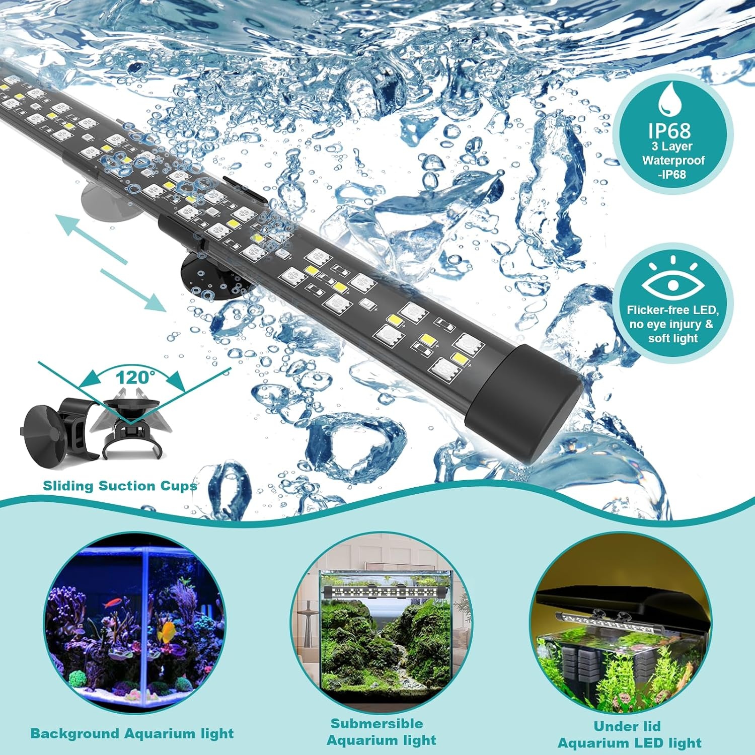 SEAOURA Aquarium LED Verlichting 48cm - 33% Korting