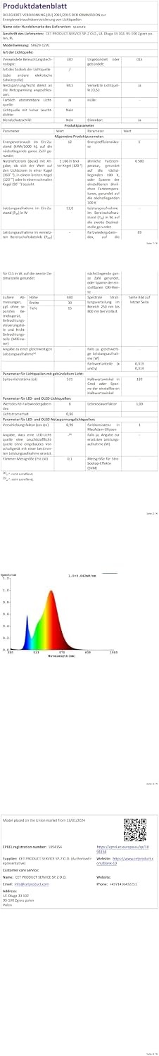SEAOURA Aquarium LED Verlichting 48cm - 33% Korting