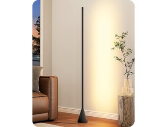 Moderne LED Steatlamp Mat Zwart - 3 Kleuren, Dimbare Spot