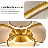 Gouden Dimbar Plafondlamp 39W Modern Design - 34% Korting!