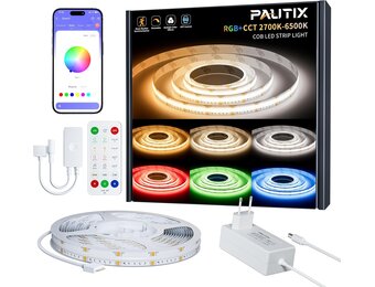 PAUTIX RGBCCT LED Strip Kit 5M - 34% Korting