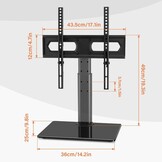 Verstelbare TV Standaard (27-60 inch) - 33% Korting