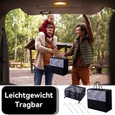 Homaxy Buitenkleed Zwart/Grijs 270x360 cm - Omkeerbaar & UV-bestendig