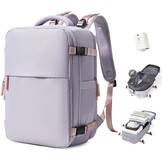 Ruime Paarse Reisrugzak 40L met Vacuümpomp & Laptopvak (34% Korting)
