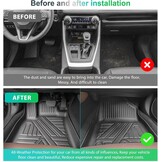 GAFAT Toyot-a RAV4 XA50/ Hybrid HEV 2019-2024 2025 Vloermatten, Rubbermatten, Origineel, 3D-Scannen, TPE Extra Hoge Rand, 6-10 CM, Compatibel met Toyota RAV4 Accessoires (TPE)