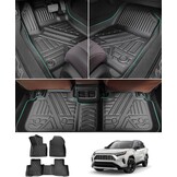 GAFAT Toyot-a RAV4 XA50/ Hybrid HEV 2019-2024 2025 Vloermatten, Rubbermatten, Origineel, 3D-Scannen, TPE Extra Hoge Rand, 6-10 CM, Compatibel met Toyota RAV4 Accessoires (TPE)