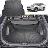 GAFAT Toyot-a RAV4 XA50/ Hybrid HEV 2019-2024 2025 Vloermatten, Rubbermatten, Origineel, 3D-Scannen, TPE Extra Hoge Rand, 6-10 CM, Compatibel met Toyota RAV4 Accessoires (TPE)