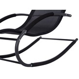 Zwarte Schommel Ligstoel Tuin & Balkon - 150kg Draagkracht - 60% Korting