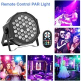 U`King 4 stuks led-par licht met waterdichte tas, RGB 72 W led-spots, podiumlicht, 7 modi, feestlicht, lichteffecten met afstandsbediening, voor bar, show, DJ, bruiloft, Kerstmis, podiumverlichting