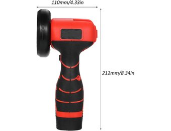 Accu-haakse slijper, 7000 omw/min, elektrisch schuurgereedschap, mini-slijpmachine met 2 stuks 16,8 V, 2000 mAh accu en slijpschijf voor het snijden van gepolijste baksteen, hout, steen, staal