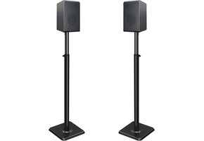 Luidsprekerstandaard Set (2 stuks) - In Hoogte Verstelbaar - Zwart Staal - 41% Korting