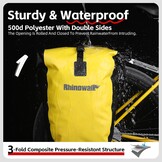Rhinowalk Fietstas Waterdichte 25L voor Fiets Cargo Rack Zadeltas Professionele Fietsen Accessoires-Geel