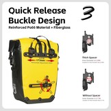 Rhinowalk Fietstas Waterdichte 25L voor Fiets Cargo Rack Zadeltas Professionele Fietsen Accessoires-Geel