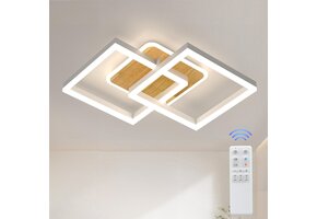 LED Plafondlamp Wit Hout 65cm Dimbaar 3000K-6500K - 34% Korting