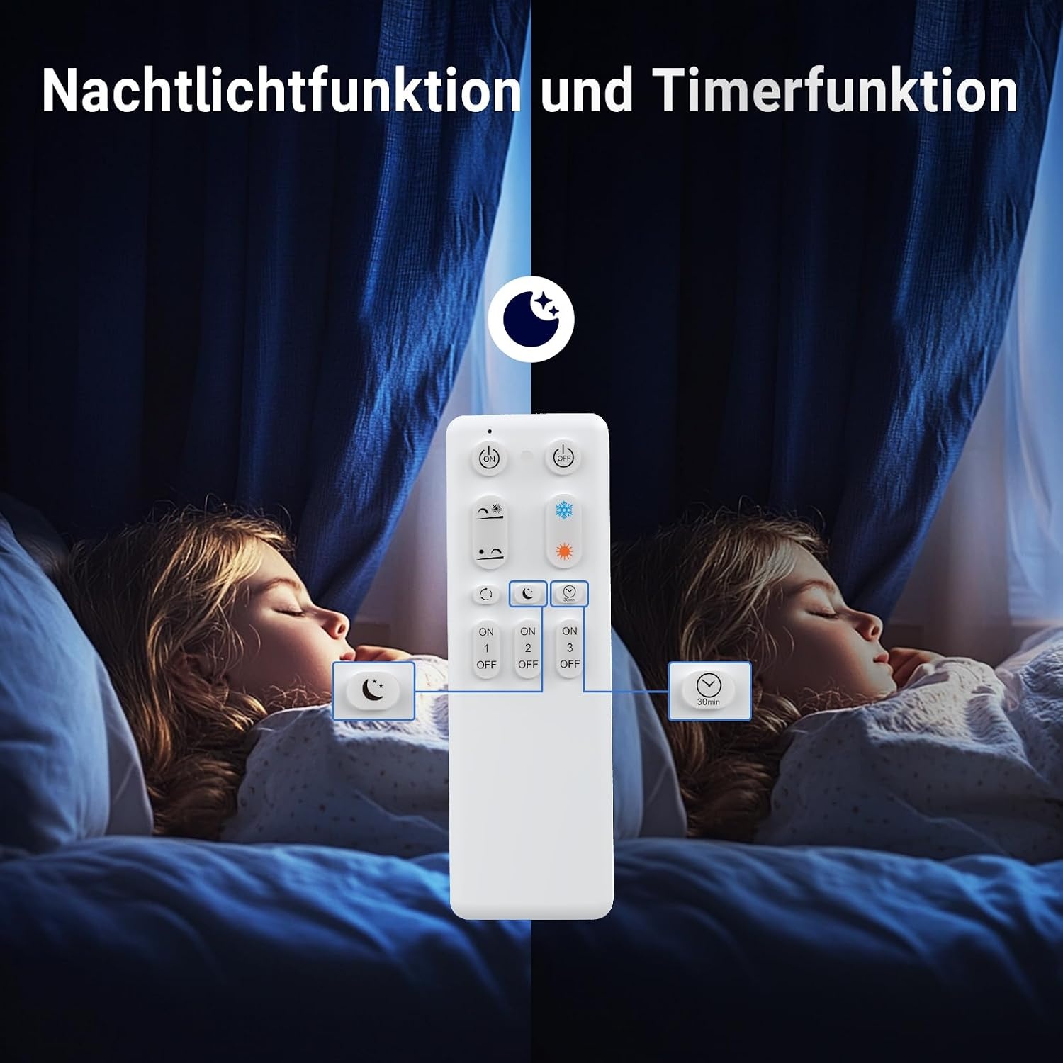 Plafondlamp LED Wit Hout 65cm Dimbaar met Afstandsbediening | -40%