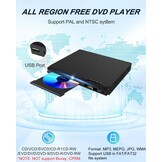 1080P HD DVD Player for Smart TV, Region free CD DVD Players HDMI with remote control, HDMI and RCA cables support PAL/NTSC, karaoke connection, USB input