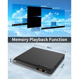 1080P HD DVD Player for Smart TV, Region free CD DVD Players HDMI with remote control, HDMI and RCA cables support PAL/NTSC, karaoke connection, USB input
