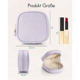 Vlando Kleine make-uptas voor portemonnee met steekvakken, make-uptas voor dames met ritssluiting, waterdichte make-uptas voor vrouwen, lichtlila, Klassiek