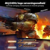 UGREEN 8K@60Hz HDMI Switch 5 in 1 uit Aluminium Ondersteuning 4K@240Hz HDR10+ HDCP 2.3 CEC HDMI 2.1 Switcher Splitter met Voedingsadapter Compatibel met PS5/4 Xbox Switch Apple TV Fire Stick