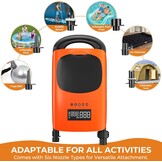 AGPTEK 22PSI Hoge druk Paddle Board Pomp Snelle Draagbare SUP-luchtpomp, opblazen en deflatie functie Auto-Off &12V DC Auto Connector Dual Stage voor Opblaasbare Stand Up Paddle Boards