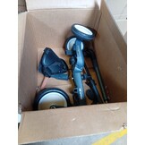 newyoo peuterdriewieler met ouderduwstang voor 1-3 jaar, peuterfiets, loopfiets, verjaardagscadeau & loopfiets voor jongen & meisje, 5-in-1 kinderdriewieler met veiligheidsbeugel, TR008, donkergrijs
