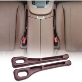 2x Bruine Autostoel Organizer Gatvuller - Universeel PU Leer - 48% Korting