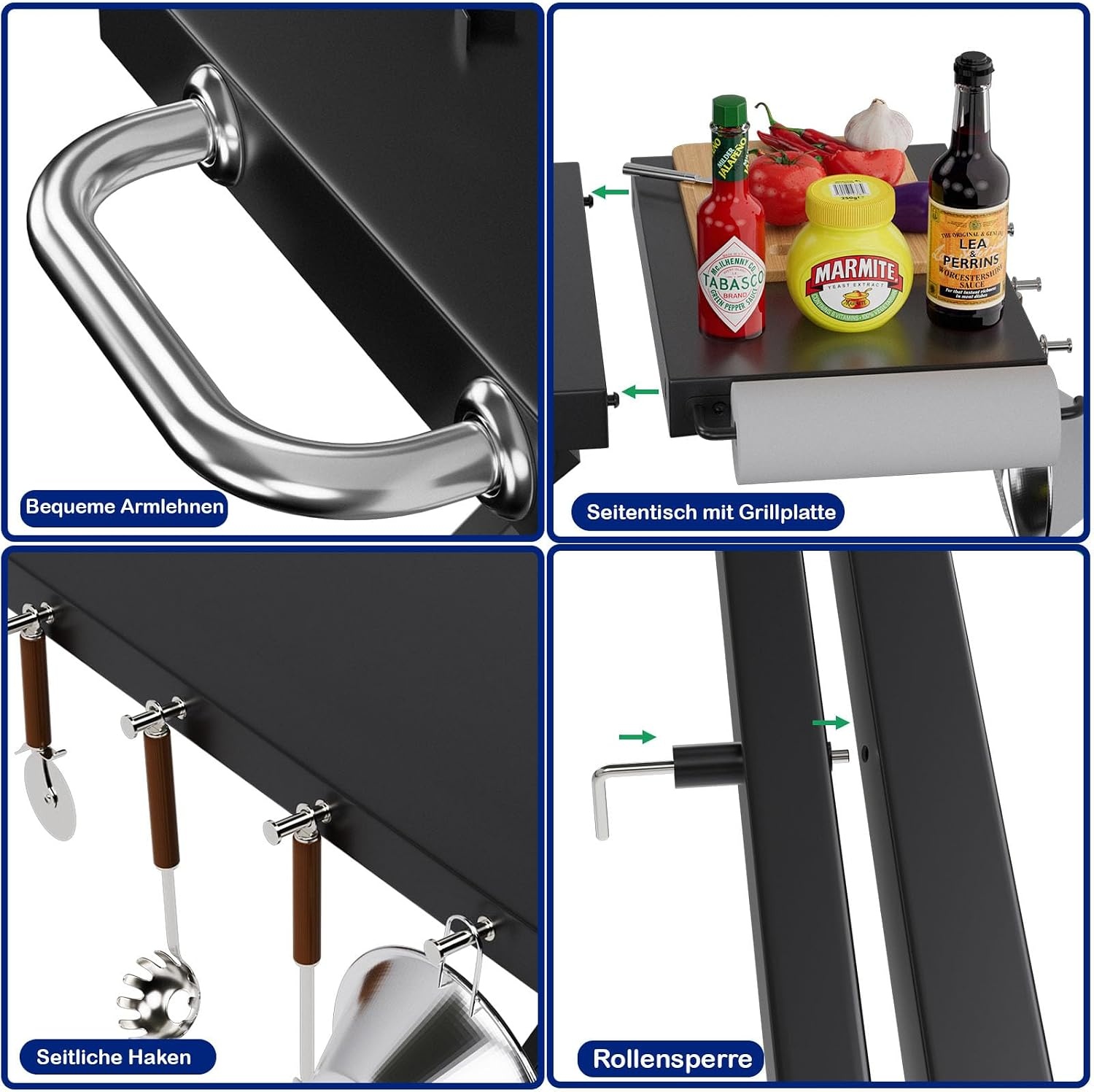 Trolley voor Enders Urban serie gasbarbecue