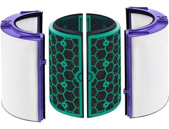 HEPA Vervangingsfilter met Actieve Kool voor Dyson TP04 TP05 HP04 HP05 DP04 - Paars