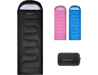 Clostnature Slaapzak voor Volwassenen - Lichtgewicht Slaapzak voor Kamperen, Compact 3 Seizoenen Ultralicht Ontwerp, Warm en Ruim voor Eén Persoon, Ideaal voor Wandelen en Backpacken