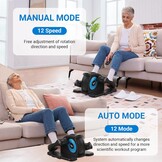 MERACH Mini Elektrische Crosstrainer - Zwart - Onder Bureau - Voor Ouderen en Revalidatie