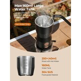 Draagbare handheld elektrische espressomachine, ultralicht compact koffiezetapparaat voor warm water, 160 ml grote watertank, 2300 mAh batterij, unieke beugel snel brouwen voor NS-capsules, reizen